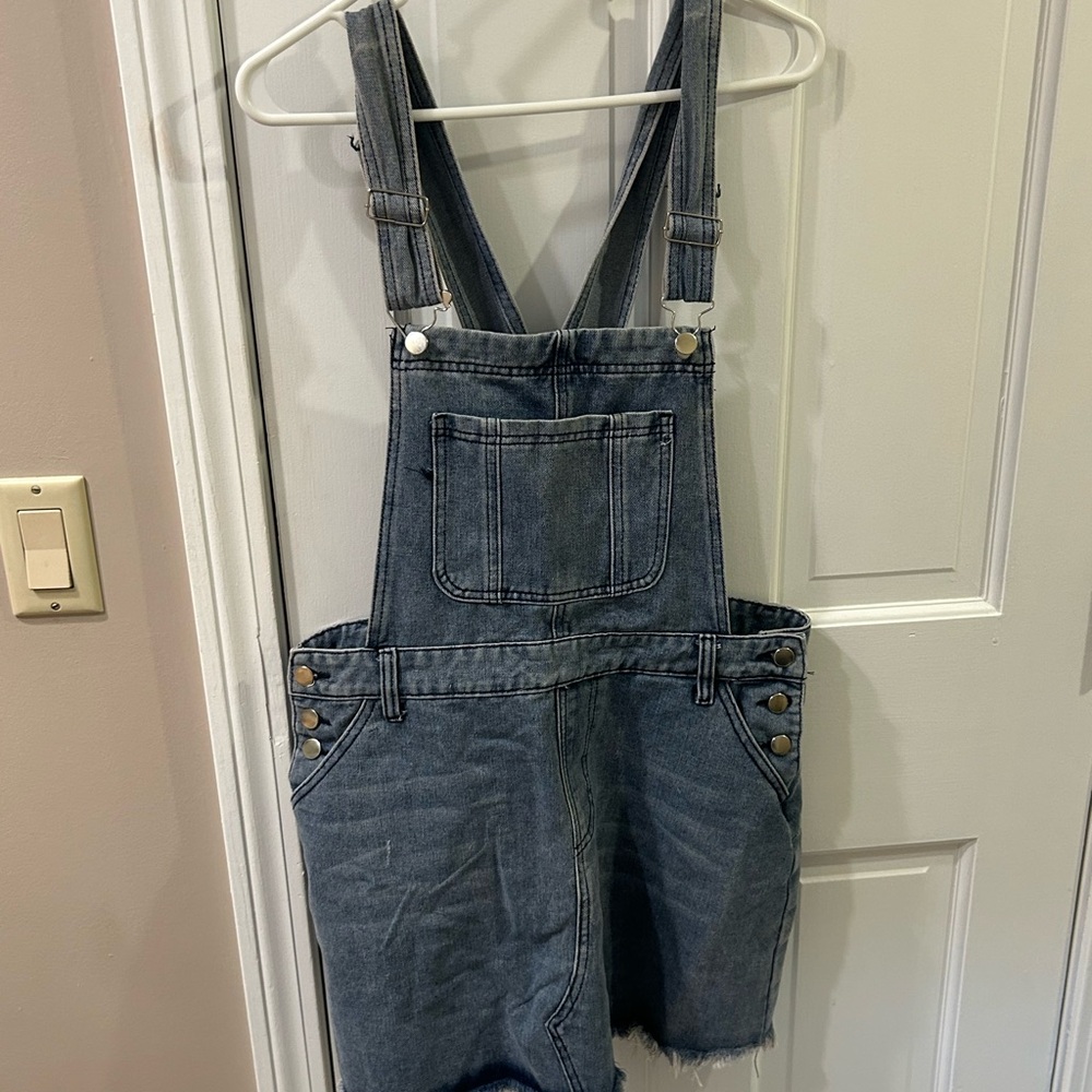 Jean skirt overalls size XL